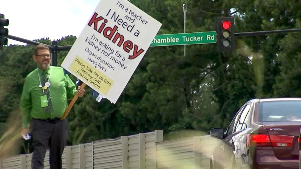Sam Worley, a teacher at the Art Institute in Georgia, has been waiting for a new kidney for 6 years.