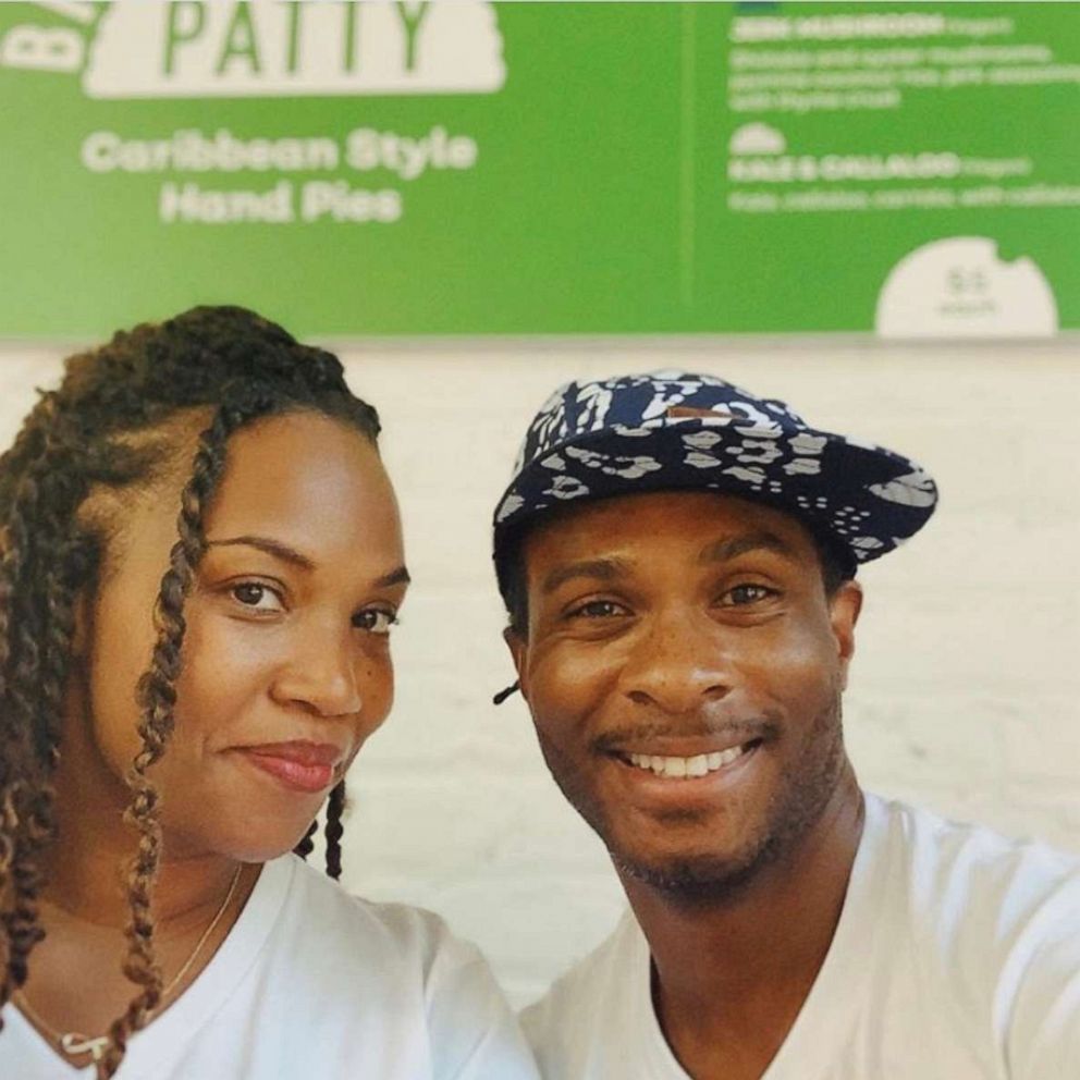 PHOTO: Lisa Lloyd-Branch and Sam Branch, owners of Branch Patty in Brooklyn, New York.

