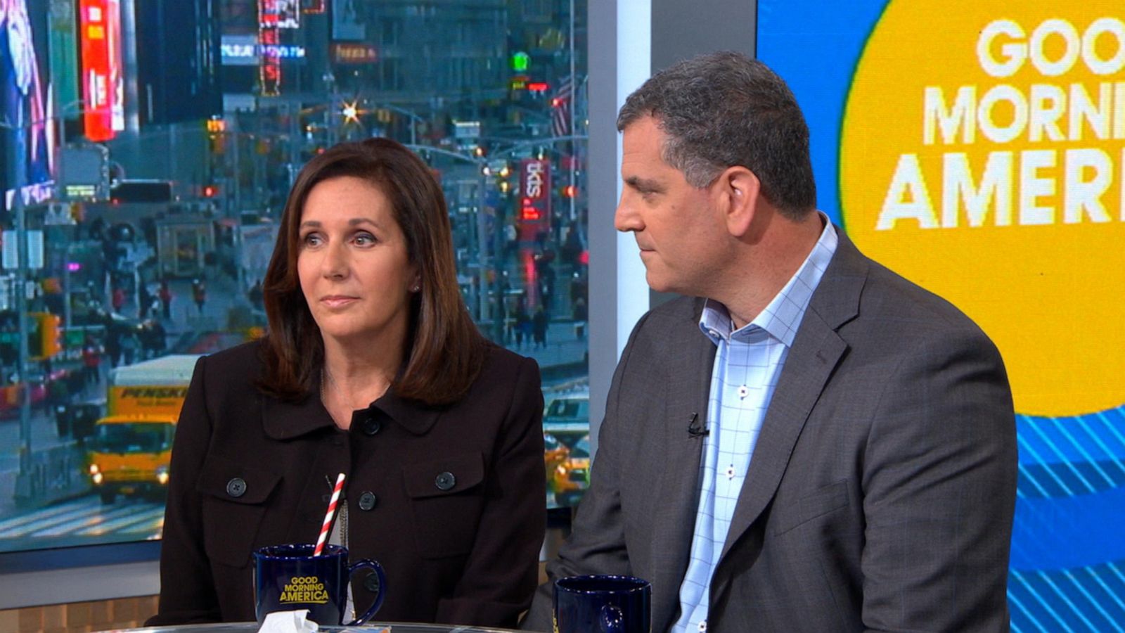 PHOTO: Marci Josephson and Seymour Josephson speak to "Good Morning America," April 15, 2019.