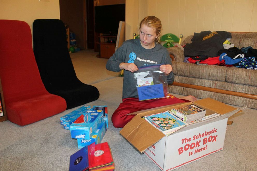 PHOTO: When children find Sami's books, there is a letter that instructs them to either read the books and then rehide them or keep them and hide a different book.