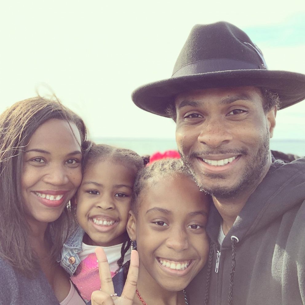 PHOTO: Branch Patty owners Lisa Lloyd-Branch and chef Sam Branch with two of their daughters in Brooklyn, New York.