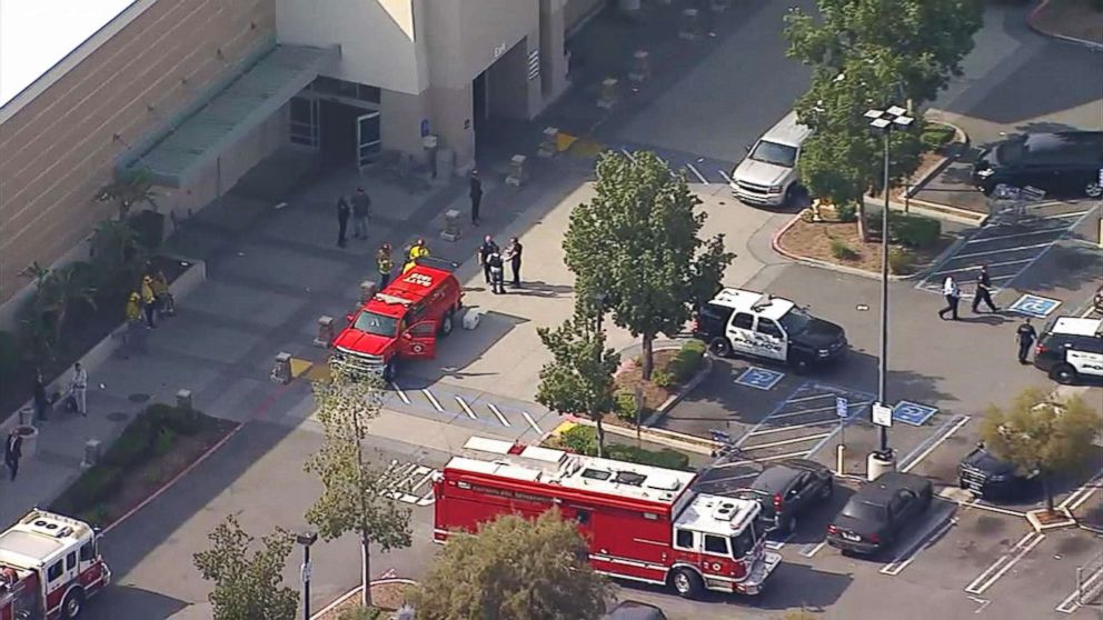 PHOTO: Emergency personnel are on the scene at Sam's Club in Ontario, Calif., April 5, 2018.