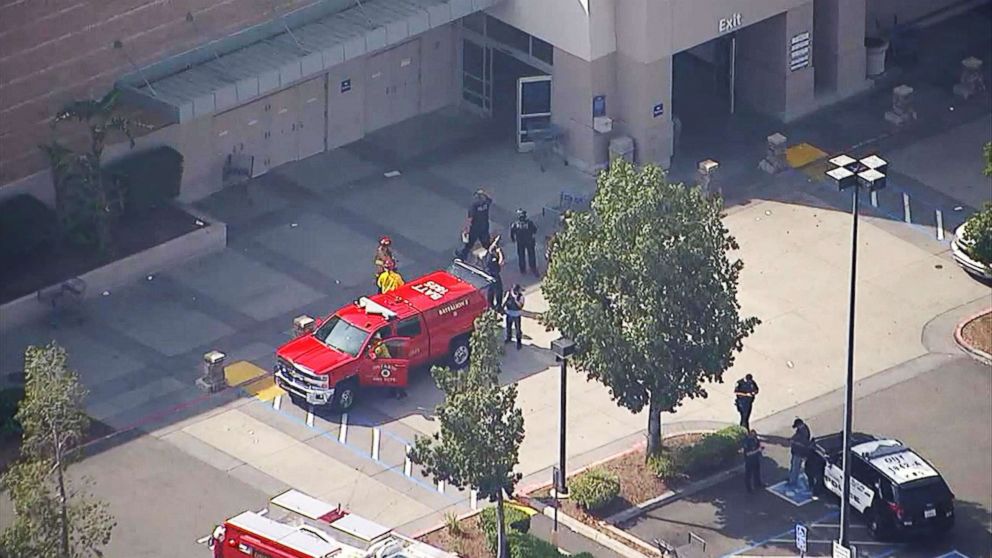 PHOTO: Explosive devices detonated at Sam's Club in Ontario, Calif., April 5, 2018.