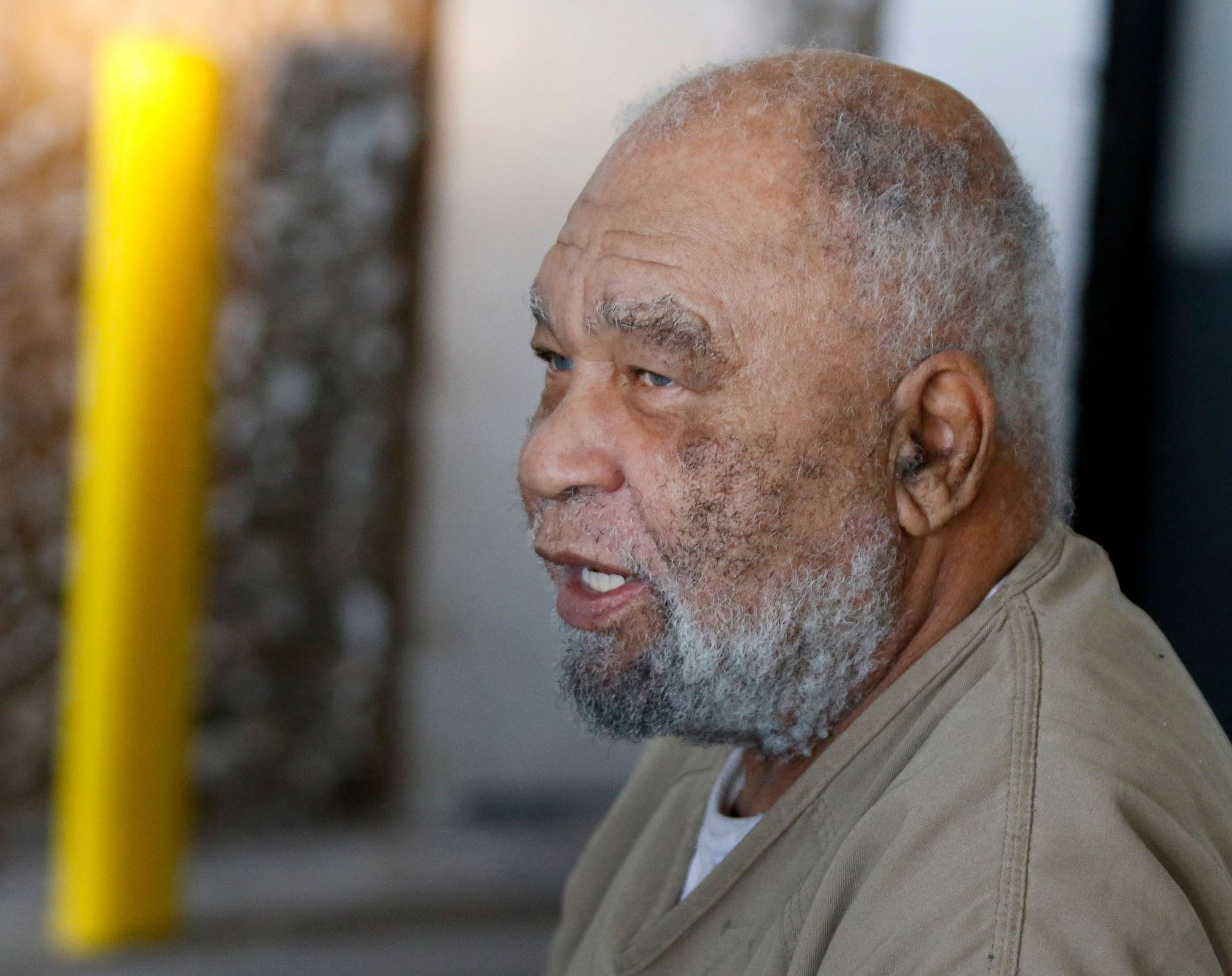 PHOTO: Samuel Little, who often went by the name Samuel McDowell, leaves the Ector County Courthouse after attending a pre-trial hearing in Odessa, Texas.