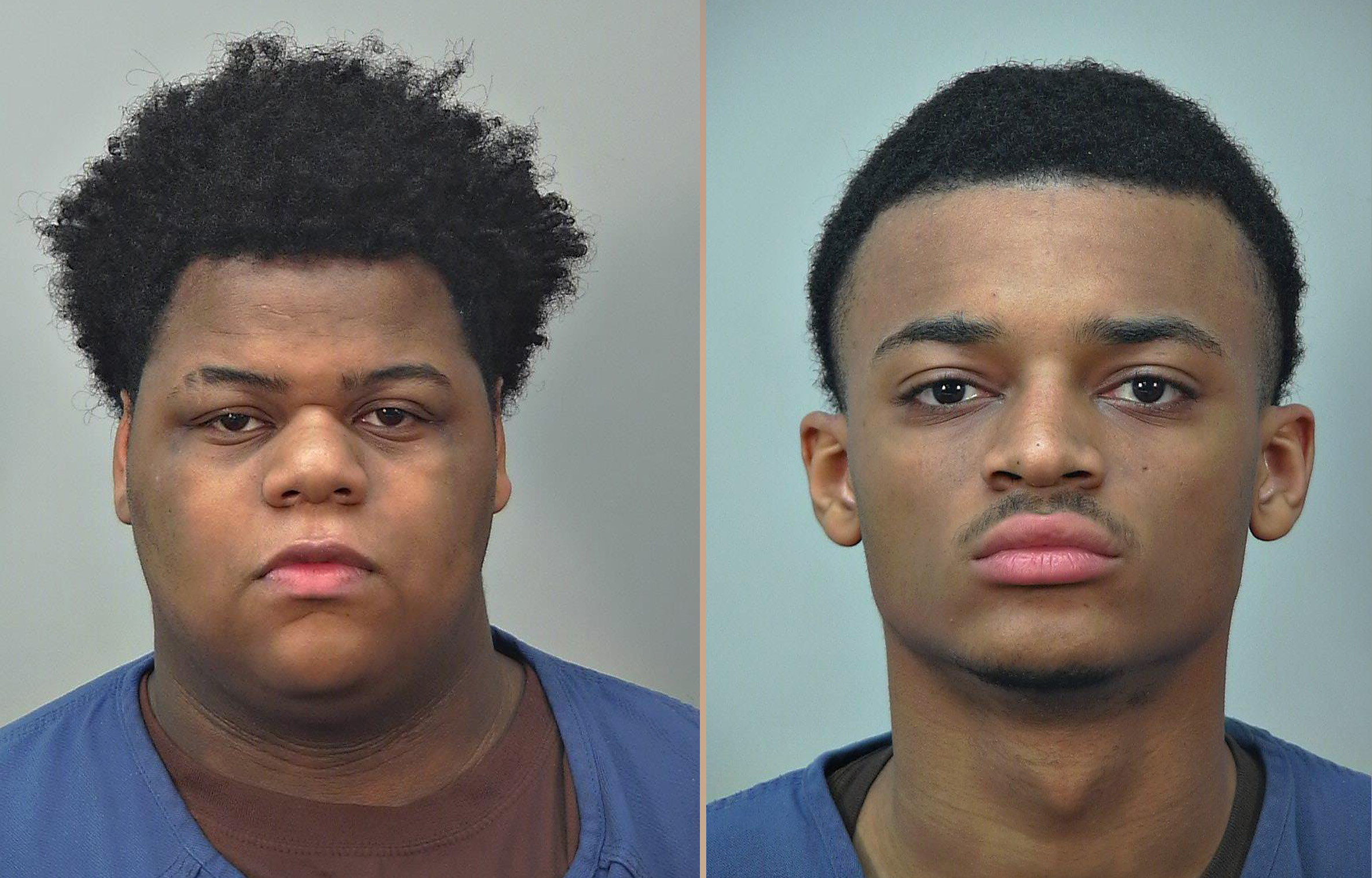 PHOTO: Ali'jah Larrue, 18, left, and Khari Sanford, 18, were charged by the University of Wisconsin-Madison Police Department for the March 31 first degree double homicide of Robin Carre, 57, and Beth Potter, 52.