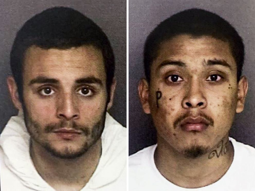 PHOTO: Monterey County Jail inmates Santos Fonseca, left, and Jonathan Salazar, right, escaped from custody on Sunday, Nov. 3, 2019. Both men are charged with murder.