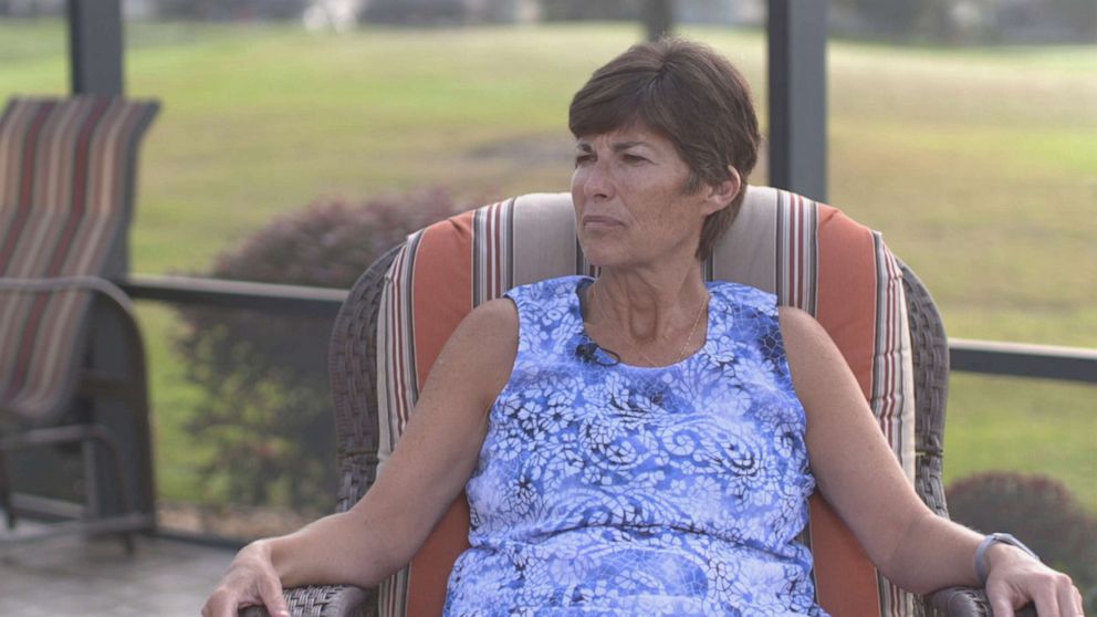 PHOTO: Sara Branscome, a resident of The Villages retirement community, talks to "Nightline" about volunteering for the Democratic Party in support of Joe Biden. 