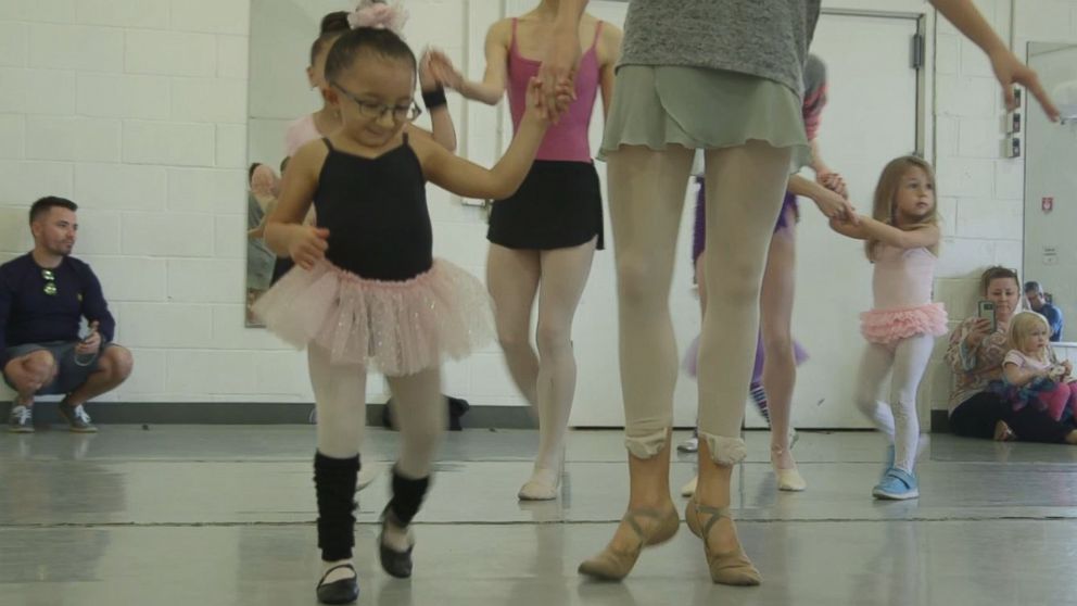 PHOTO: Sarai Arce, 6, dances during the Come Dance With Us workshop. The program also treats the children to a performance by their dance teachers.