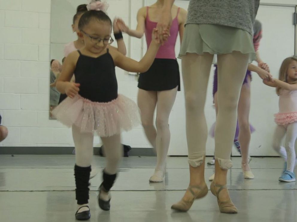 PHOTO: Sarai Arce, 6, dances during the Come Dance With Us workshop. The program also treats the children to a performance by their dance teachers.