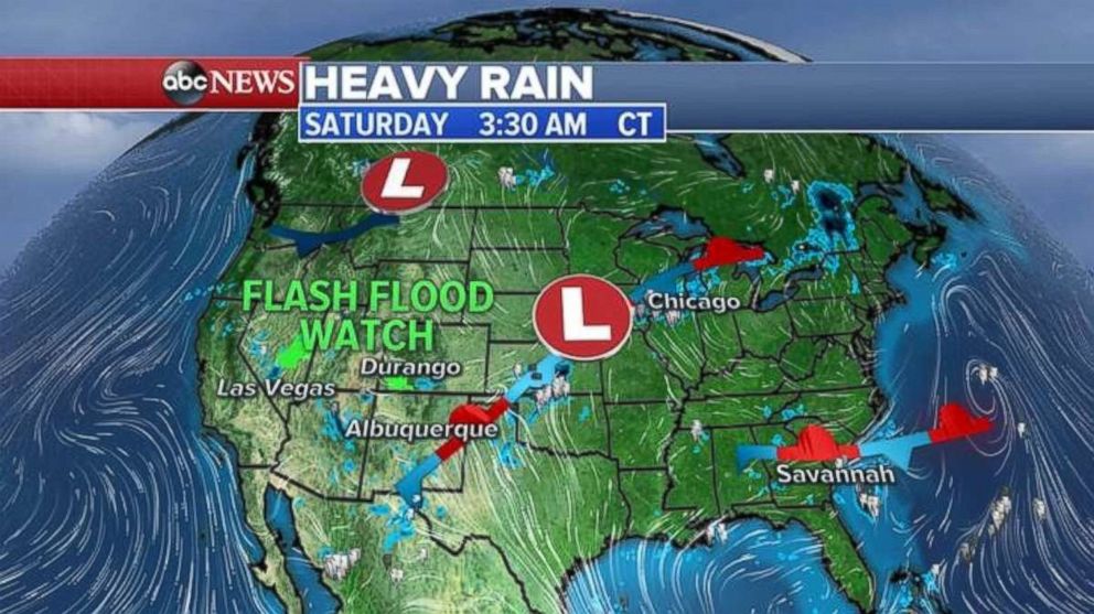 A new cold front is moving into the Northern Rockies on Saturday.