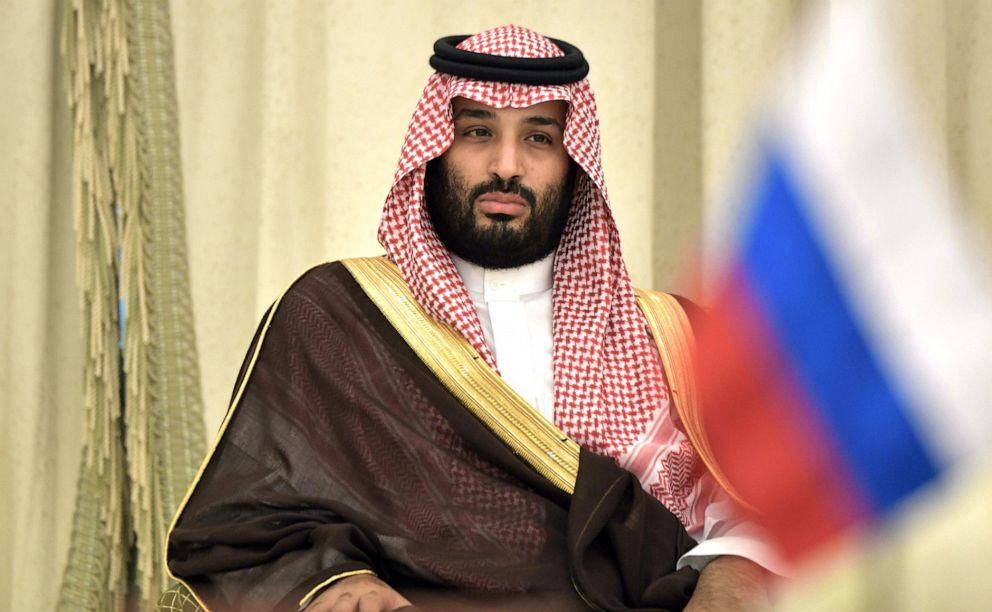 PHOTO: In this Oct. 14, 2019, file photo, Crown Prince of Saudi Arabia Mohammed bin Salman al Saud is shown at the Al-Yamamah Royal Palace.