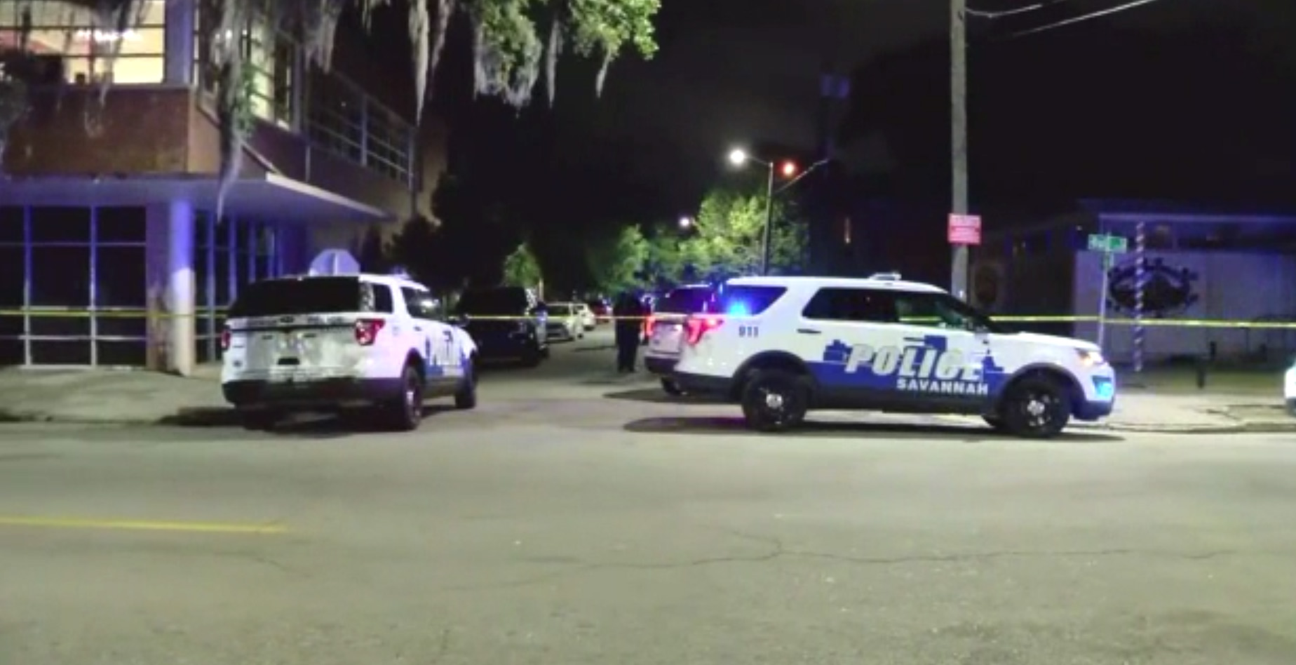 PHOTO: Police are at the scene of an officer involved shooting in Savannah, Ga., May 11, 2019.