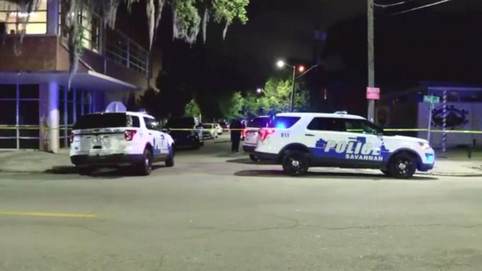 PHOTO: Police are at the scene of an officer involved shooting in Savannah, Ga., May 11, 2019.