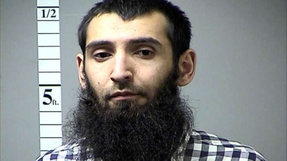 Sayfullo Saipov, the suspect in the New York City truck attack, is seen in this handout photo released Nov. 1, 2017.