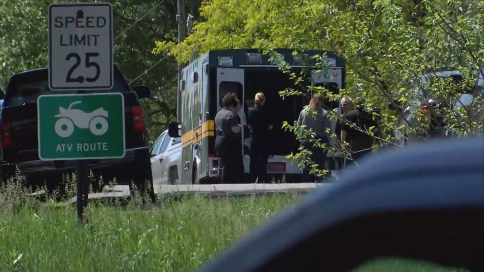 PHOTO: Law enforcement responded to an apparently targeted attack at a home in Lisbon, Wisc., June 3, 2022.