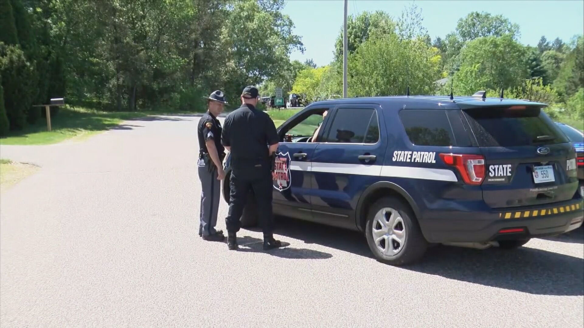 PHOTO: Law enforcement responded to an apparently targeted attack at a home in Lisbon, Wisc., June 3, 2022.