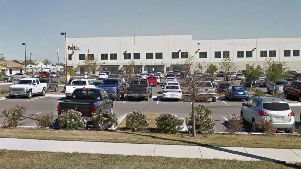 A box exploded at a FedEx shipping facility in Schertz, Texas, on Tuesday, March 20, 2018. No one suffered serious injuries.