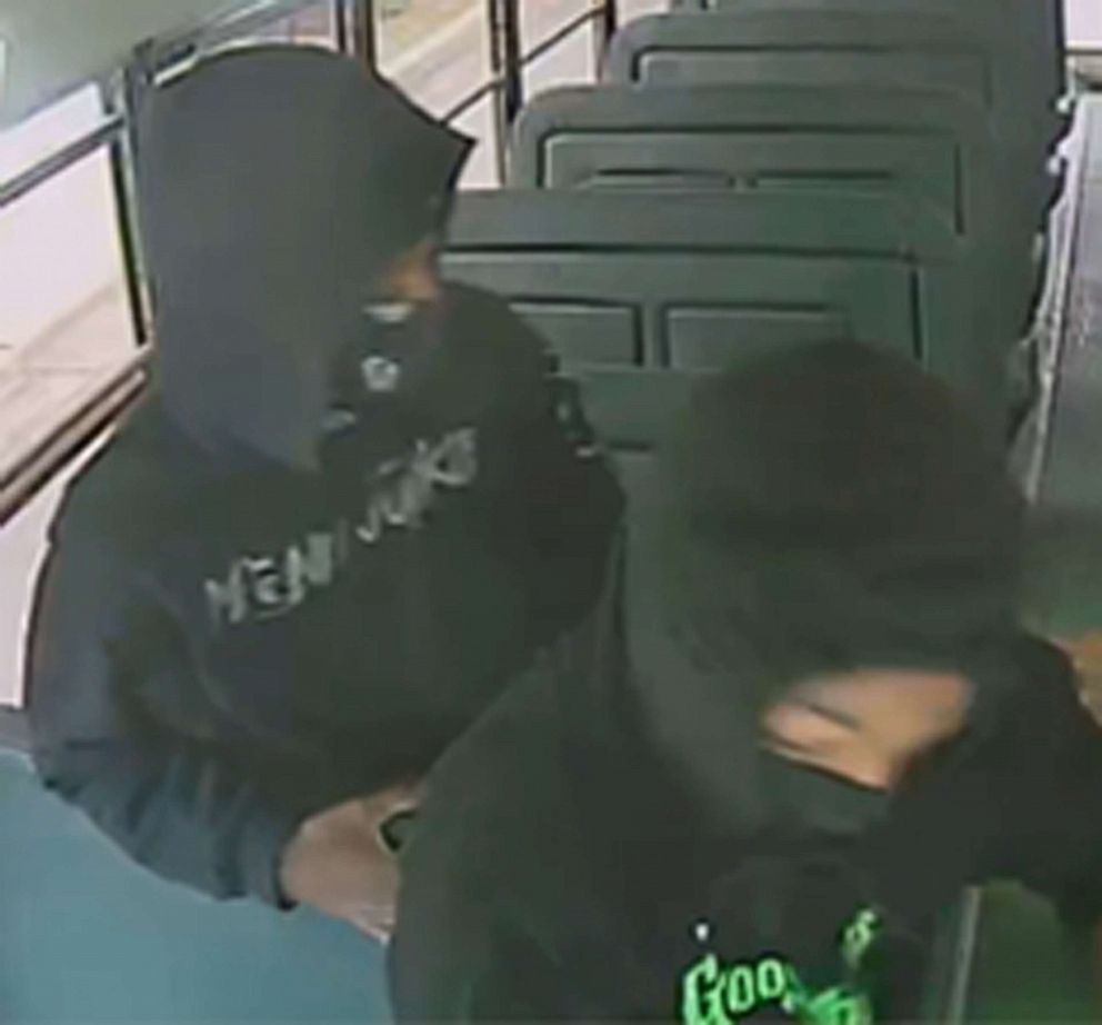 PHOTO: Police in Prince George's County, Maryland, released images of suspects wanted in connection with an assault on a school bus.