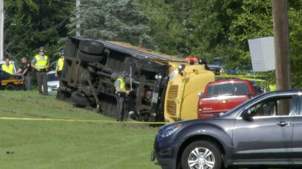 Student killed, 23 hurt in school bus crash on 1st first day of