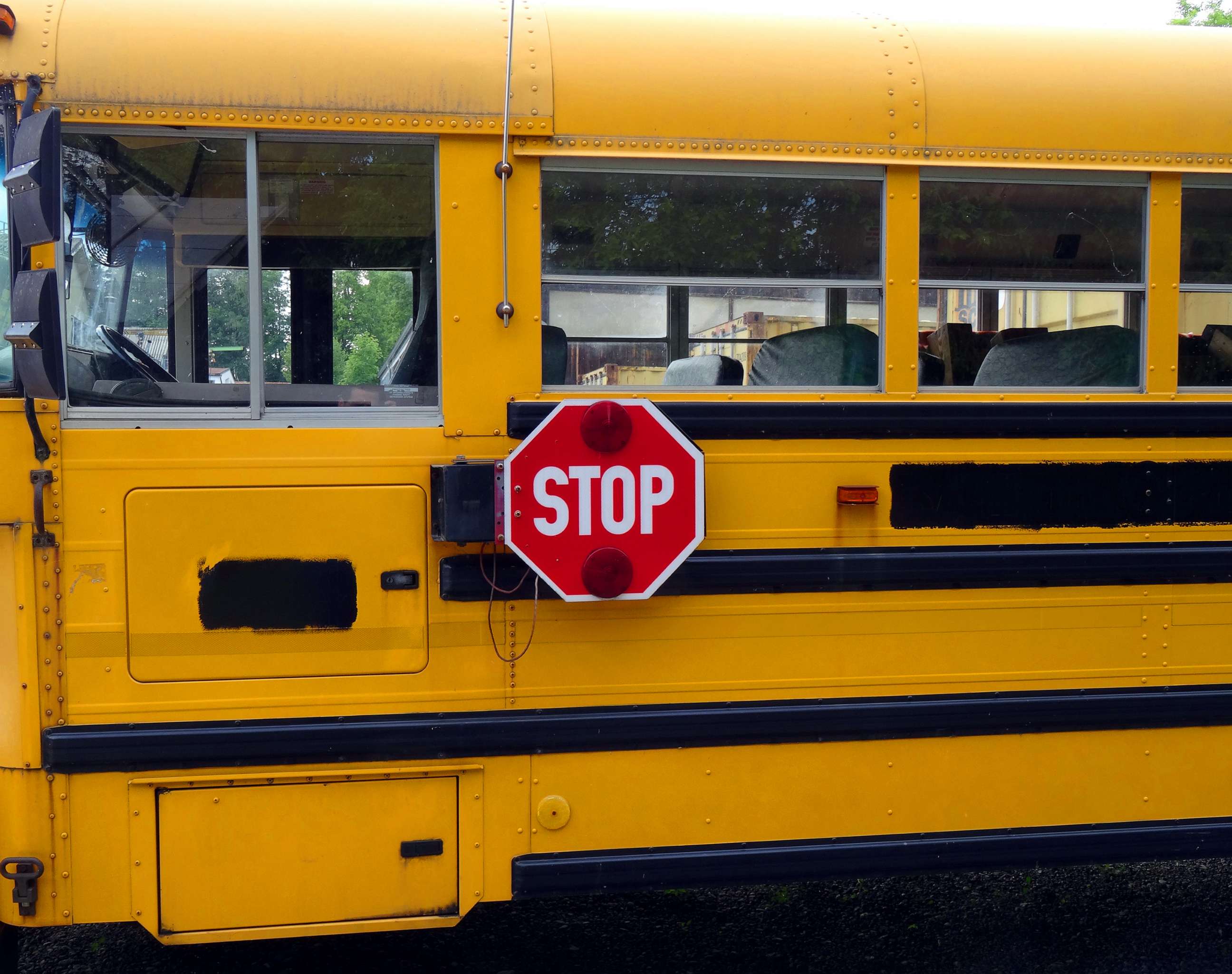 PHOTO: Stop sign of a school bus