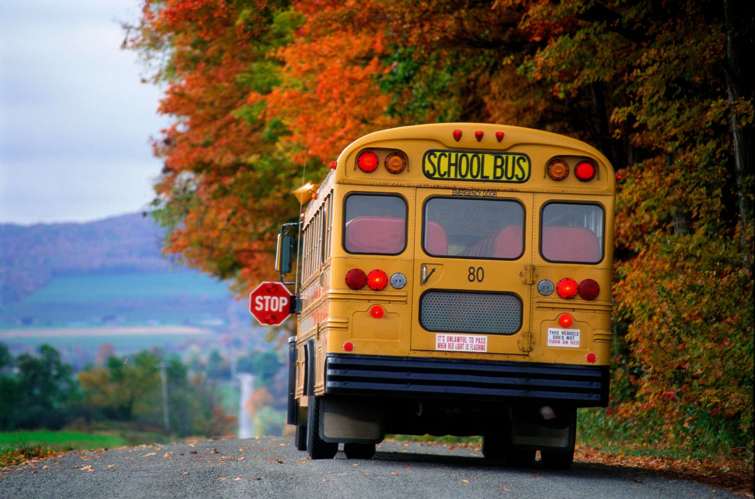 PHOTO: A school bus makes a stop in this stock photo.