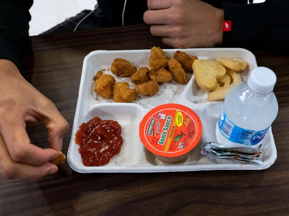 PHOTO: A school lunch tray in Oxon Hill, Md., Oct. 26, 2018.