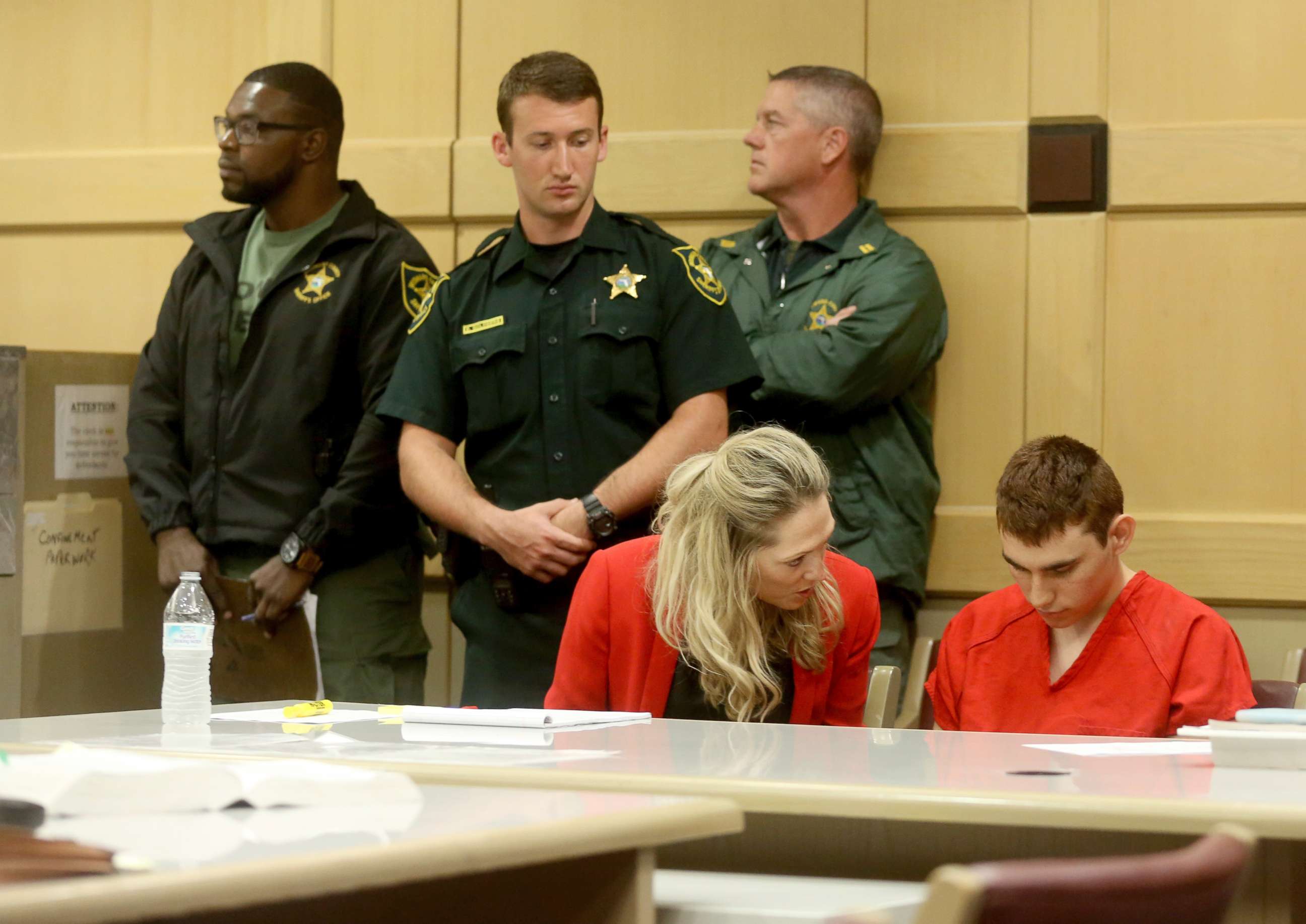 PHOTO: Nikolas Cruz appears in court for a status hearing before Broward Circuit Judge Elizabeth Scherer in Fort Lauderdale, Fla., on Feb. 19, 2018.