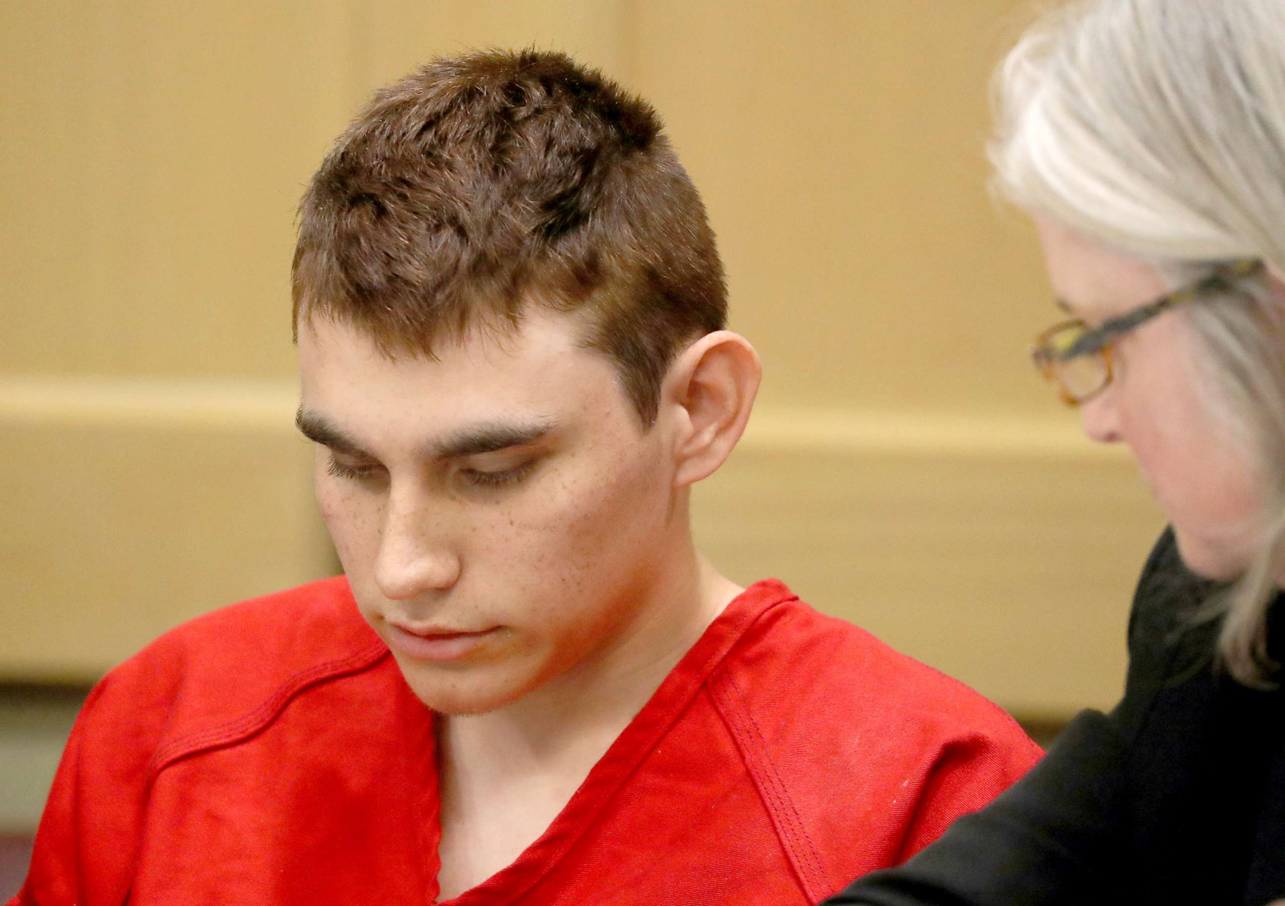 PHOTO: Nikolas Cruz appears in court for a status hearing before Broward Circuit Judge Elizabeth Scherer in Fort Lauderdale, Fla., Monday, Feb. 19, 2018.