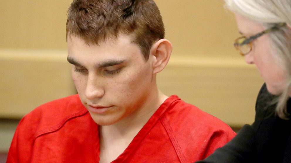 Nikolas Cruz appears in court for a status hearing before Broward Circuit Judge Elizabeth Scherer in Fort Lauderdale, Fla., Monday, Feb. 19, 2018.