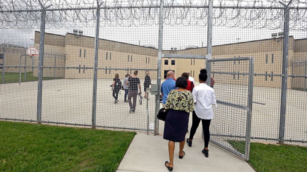 PHOTO: A tour group enters block D in the west section of the State Correctional Institution at Phoenix in Collegeville, Pa., June 1, 2018.