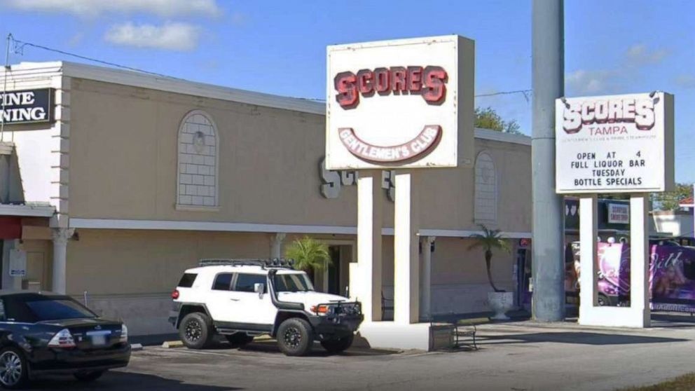 PHOTO: A Google Maps Street View photo shows Scores Gentlemen Club standing in Tampa, Fla., March 2019.