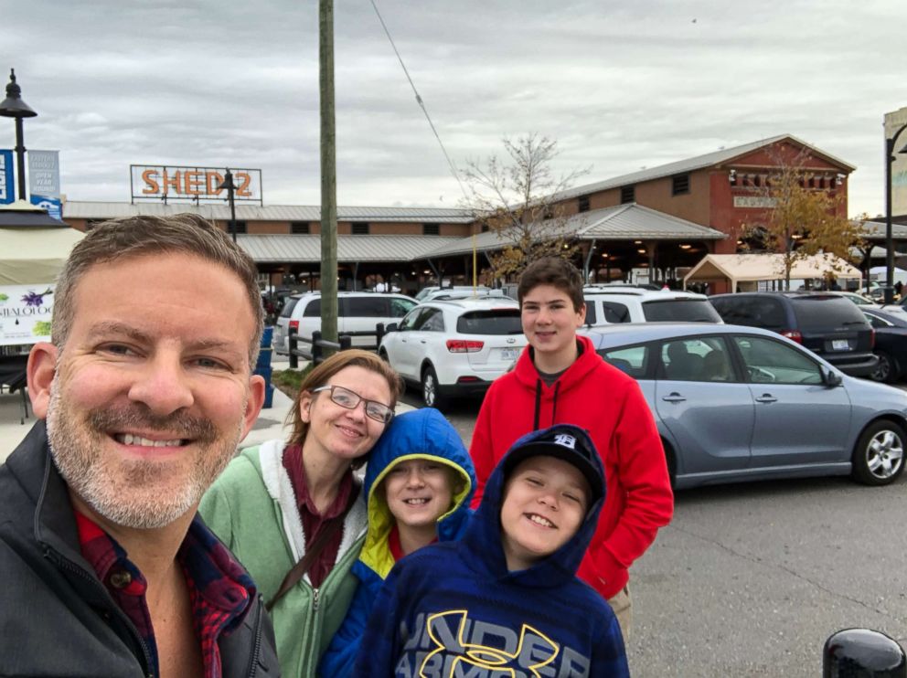 PHOTO: Scott with his sister and children.