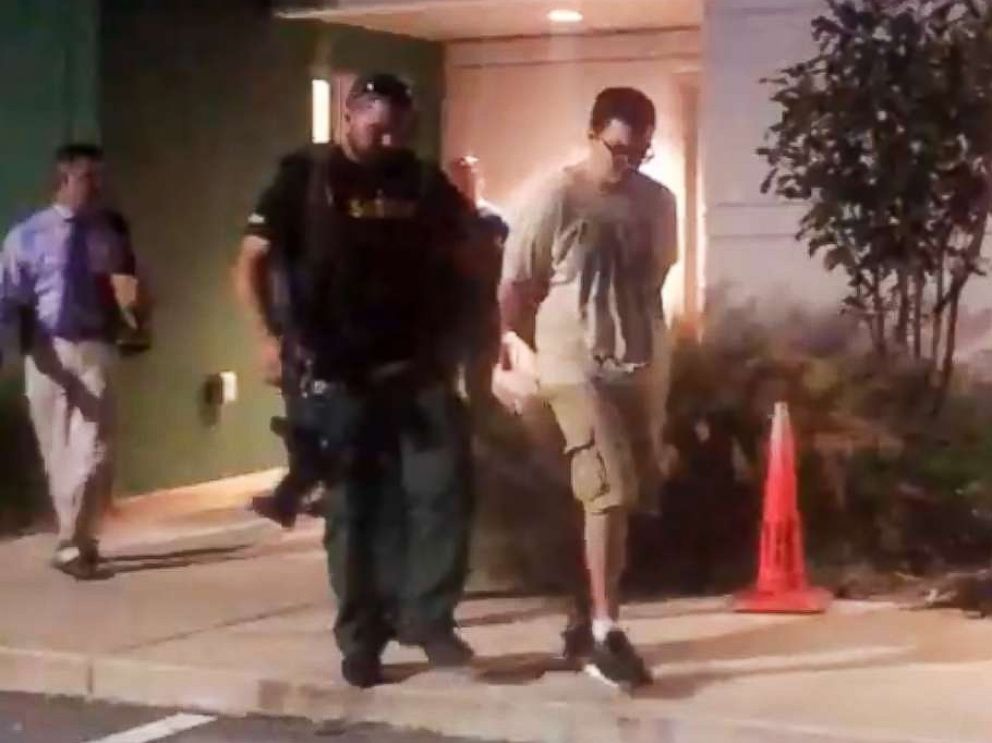 PHOTO: Shooting suspect Zephen Xaver is escorted by law enforcement in a video shared by the Highlands County Sheriffs Office in Florida, Jan. 23, 2019.