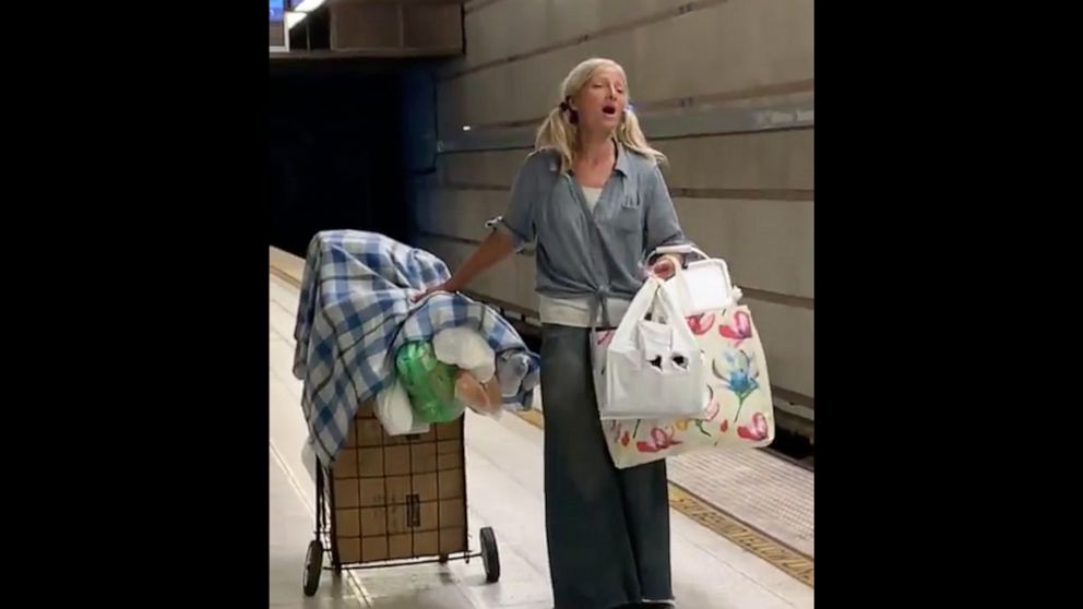 PHOTO: The Los Angeles Police Department posted this video to their Twitter account of a woman singing in the Los Angeles subway.
