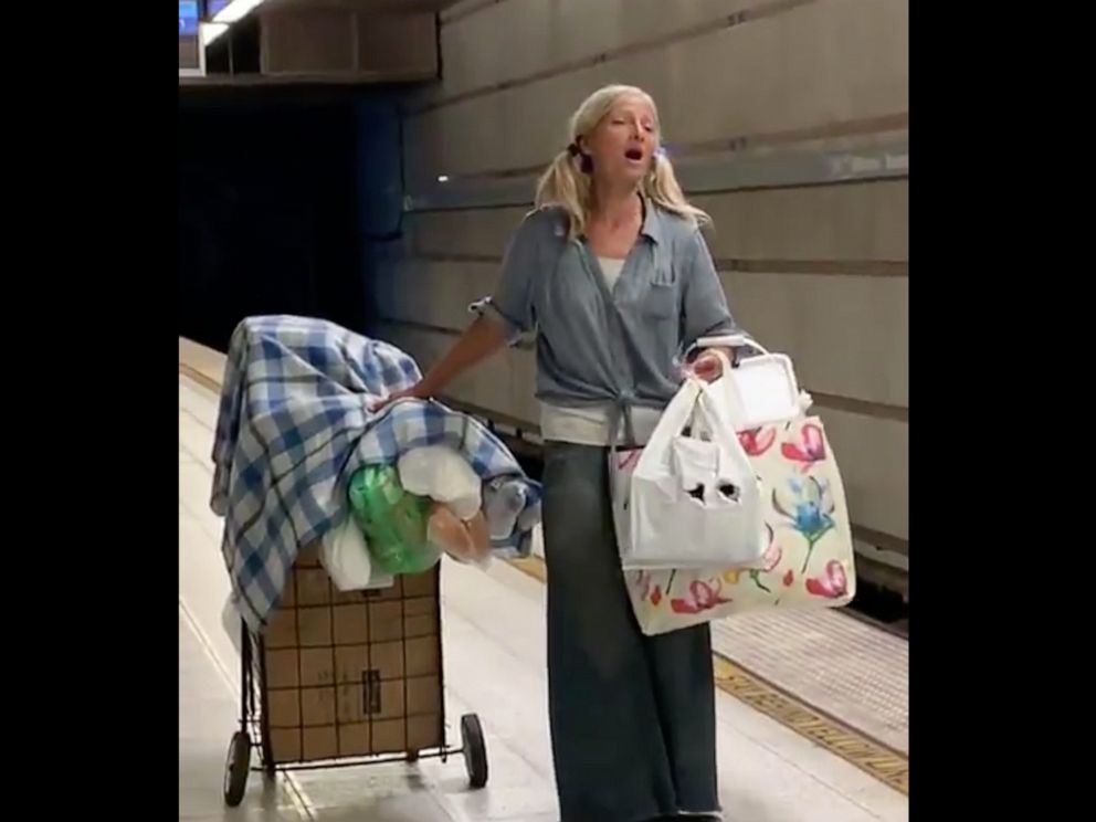 PHOTO: The Los Angeles Police Department posted this video to their Twitter account of a woman singing in the Los Angeles subway.