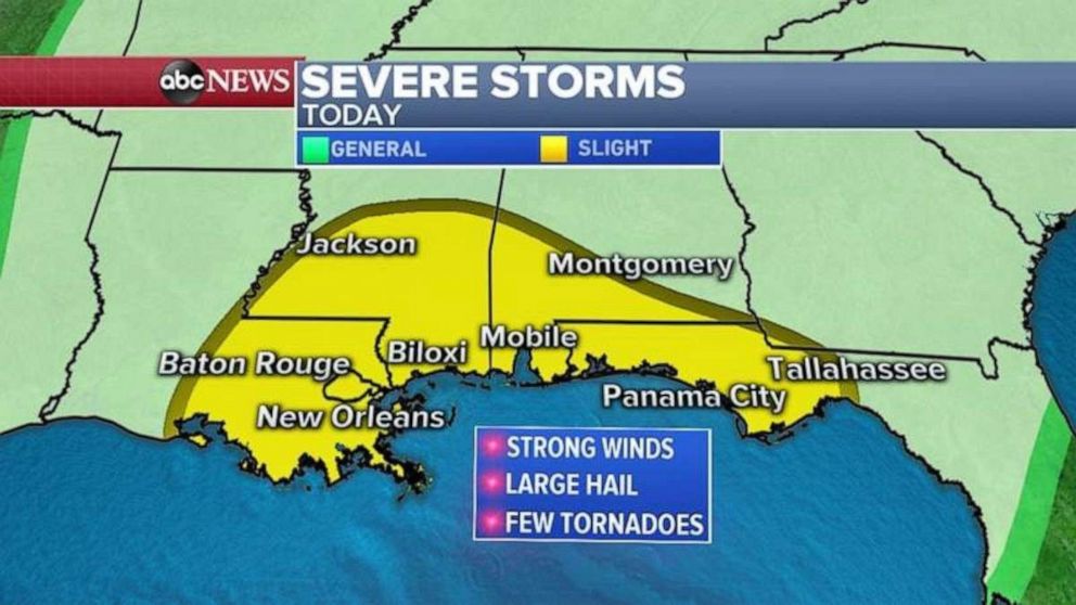 Severe Storms Move East Into Gulf Coast Viral News Show 8217