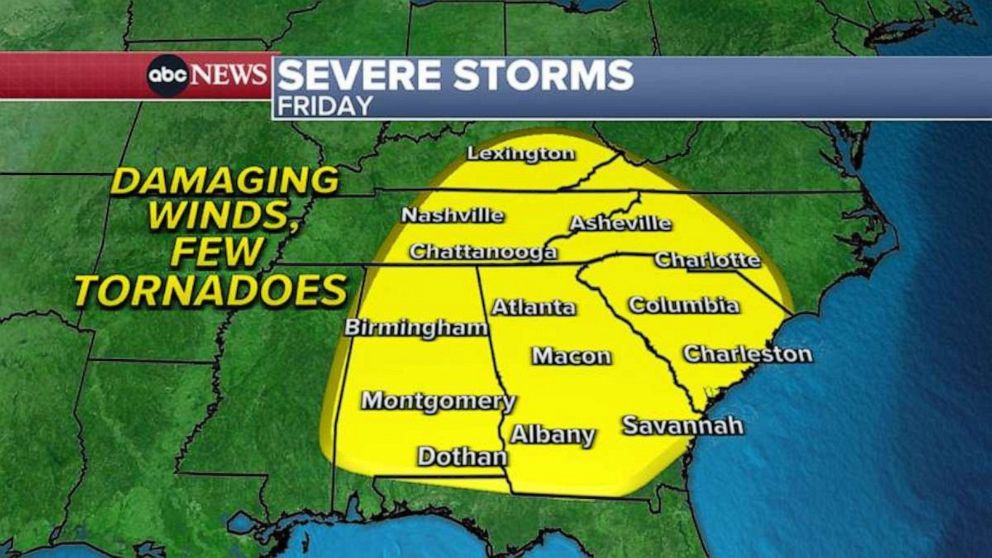 PHOTO: Severe storms are predicted for March 3, 2023.