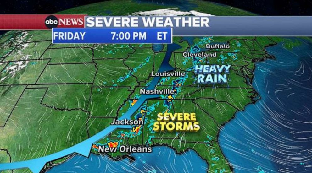 Tornadoes Possible In Mid Atlantic As Storms Set To Drench East Coast Abc News 1065