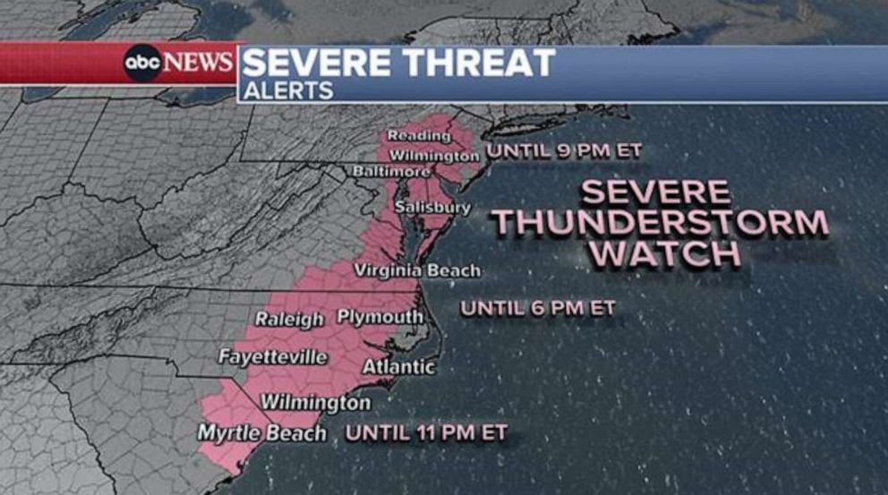 PHOTO: severe thunderstorm weather graphic