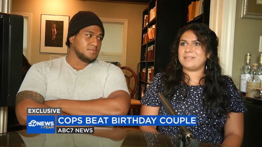 PHOTO: Marissa Santa Cruz and Paea Tukuafu have sued the city of San Jose, Calif., after they say cops beat them at a hotel on Paea's 22nd birthday in May 2019. 