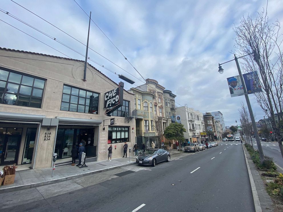 PHOTO: Popular San Francisco eatery Che Fico Alimentari started a fund to help pay for meals for people suffering during the novel coronavirus pandemic.