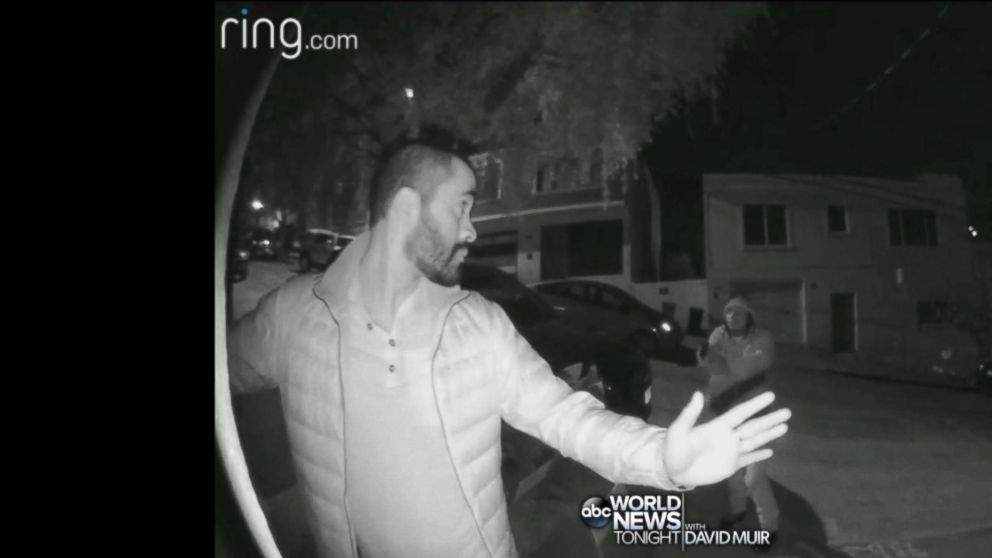 PHOTO: An armed robber was caught on a home security camera in San Francisco when he ambushed three residents on May 13, 2018.