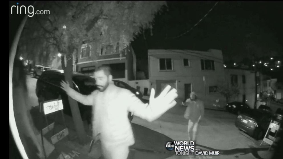 PHOTO: An armed robber was caught on a home security camera in San Francisco when he ambushed three residents on May 13, 2018.