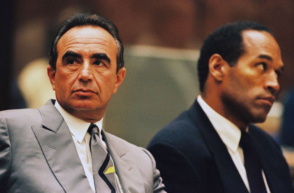 PHOTO: Defense attorney Robert Shapiro sits next to O.J. Simpson during a preliminary hearing following the murders of Simpson's ex-wife Nicole Brown Simpson and her friend Ronald Goldman, July 7, 1994, in Los Angeles.