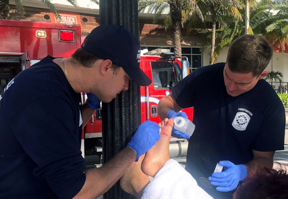 PHOTO: An 11-year-old boy needed 17 stitches after he was bitten on the foot by a shark in Florida, Aug. 21, 2019.