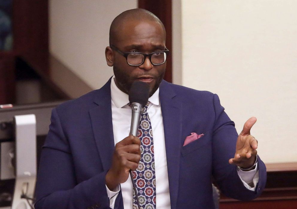 PHOTO: State Rep. Shevrin Jones asks a question during a session on March 13, 2019, in Tallahassee, Fla.
