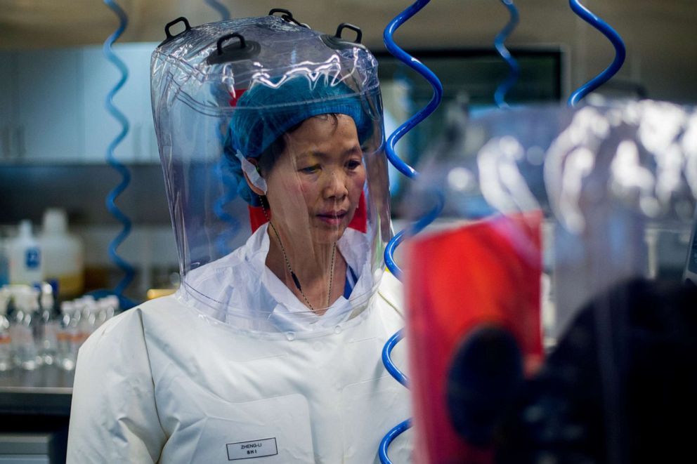 PHOTO: Chinese virologist Shi Zhengli is seen inside the P4 laboratory in Wuhan, capital of China's Hubei province, on Feb. 23, 2017.