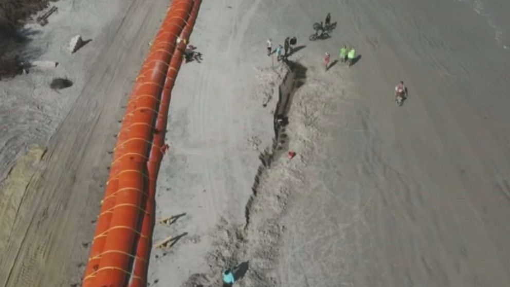 PHOTO: Archeologists said they've uncovered a 19th-century shipwreck in Daytona Beach Shores, Florida, following recent hurricanes.
