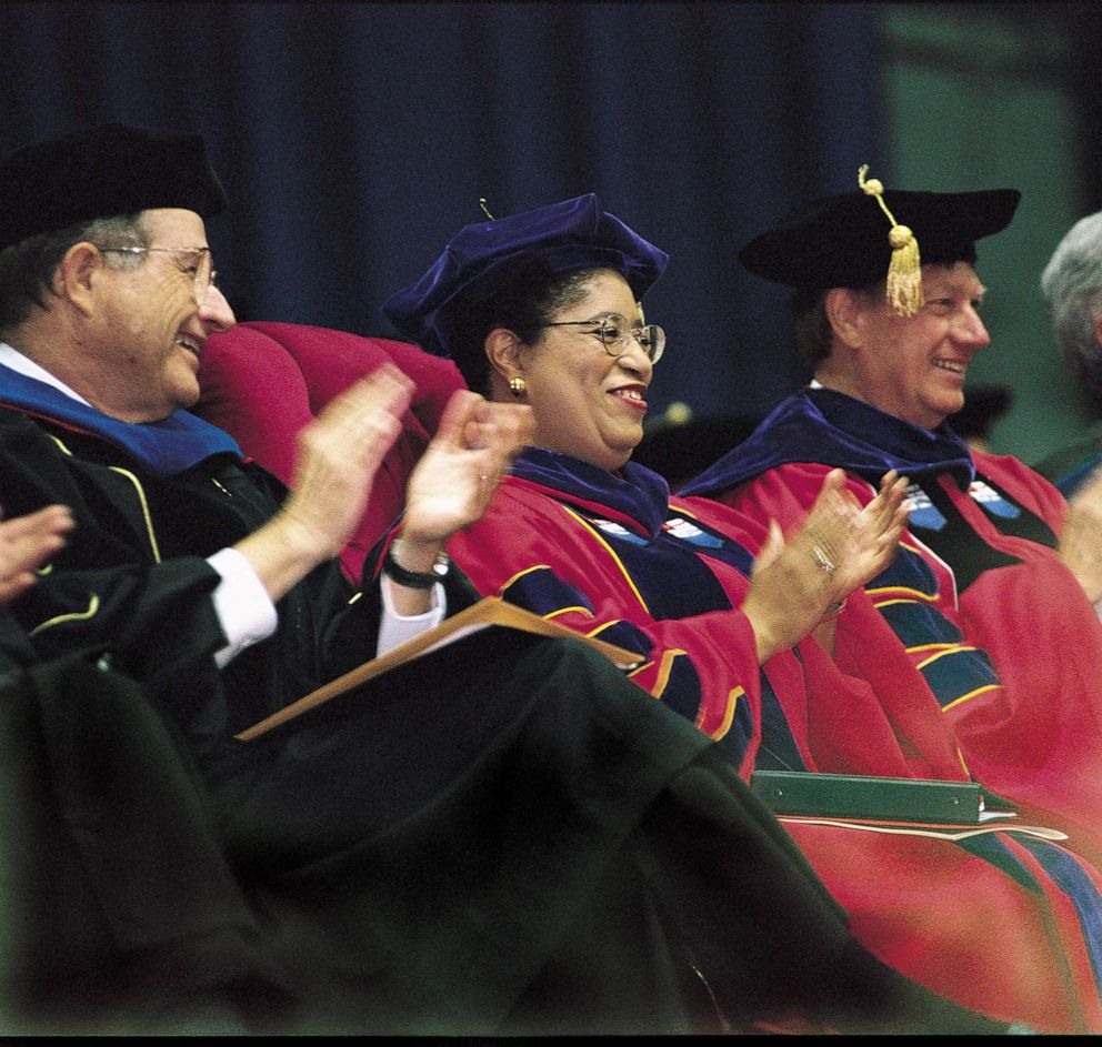 PHOTO: Dr. Shirley Ann Jackson attemds her RPI Presidential Inauguration in 1999.