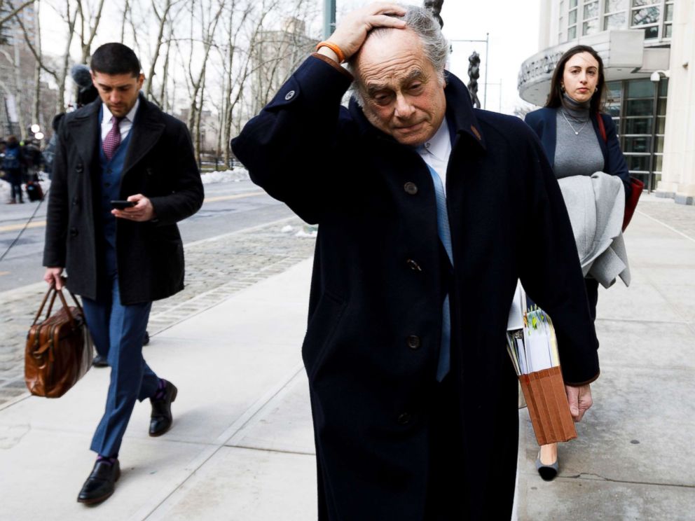 PHOTO: Attorney Benjamin Brafman leaves a United States Courthouse after his client, former pharmaceutical executive Martin Shkreli, was sentenced to seven years in prison for securities fraud in New York, New York, March 9, 2018.